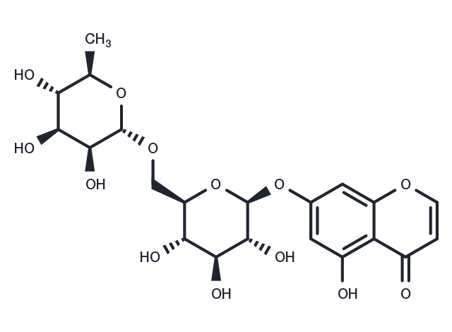5,7-Dihydroxychromone 7-rutinoside Chemical Structure