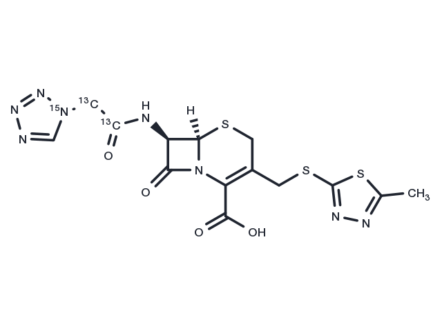 Cefazolin-13C2,15N Chemical Structure