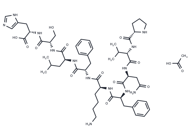 TargetMol Chemical Structure Hemopressin (rat) acetate(568588-77-2 free base)