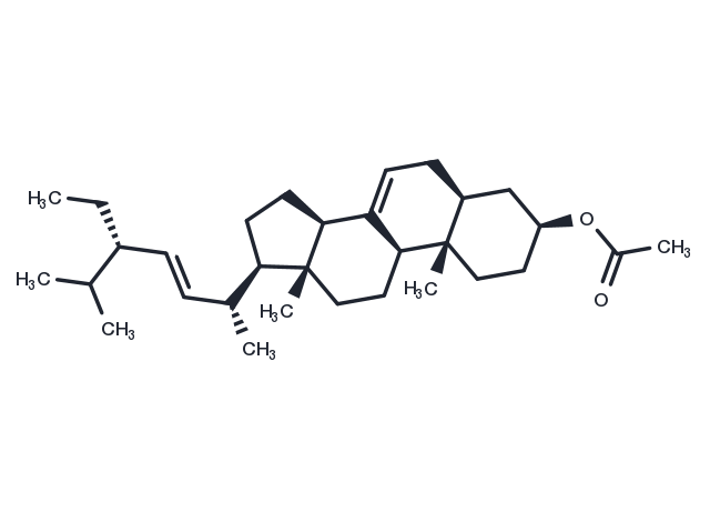 alpha-Spinasterol acetate Chemical Structure