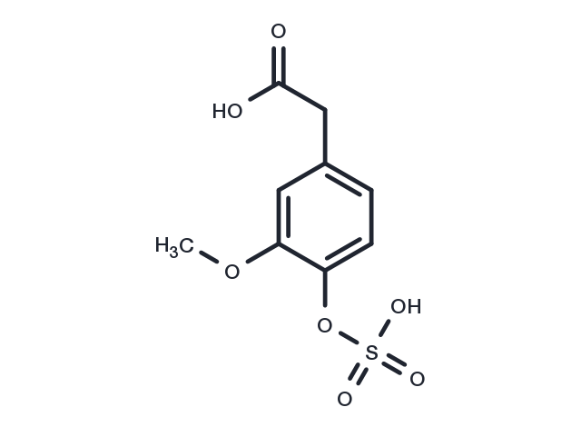Homovanillic Acid Sulfate Chemical Structure