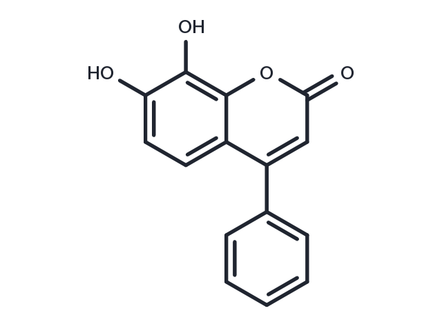 TargetMol Chemical Structure 4-Phenyl-7,8-dihydroxycoumarin