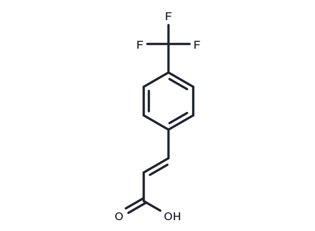 trans-4-(Trifluoromethyl)cinnamic acid Chemical Structure