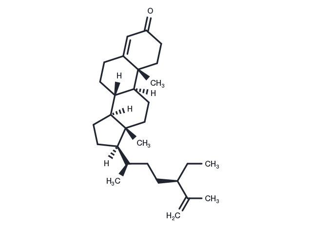 Stigmasta-4,25-dien-3-one Chemical Structure