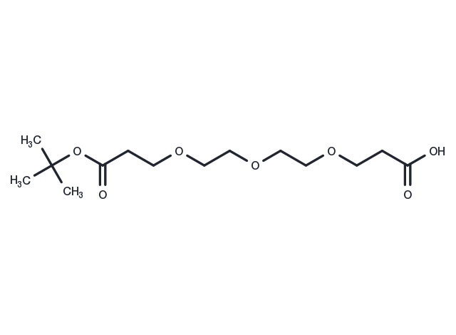 Acid-PEG3-C2-Boc Chemical Structure