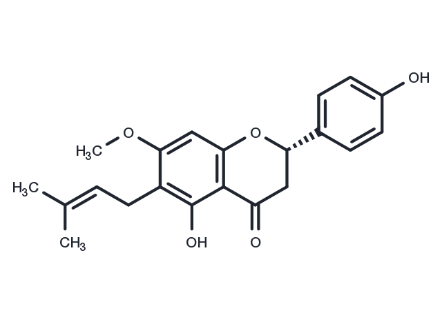 6-Prenylsakuranetin Chemical Structure