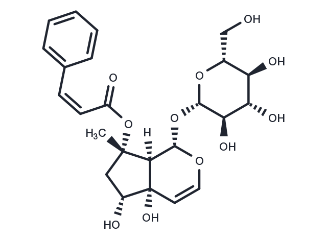 8-cis-Cinnamoylharpagide Chemical Structure