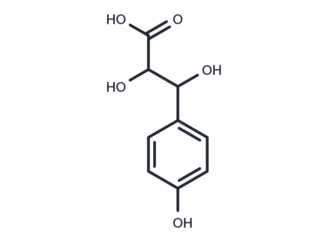 2,3-dihydroxy-3-(4-hydroxyphenyl)propanoic acid Chemical Structure