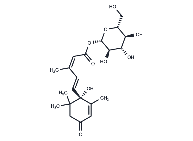 β-D-Glucopyranosyl abscisate Chemical Structure
