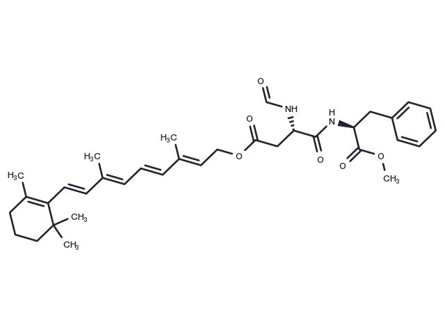 Retinyl formyl aspartamate Chemical Structure