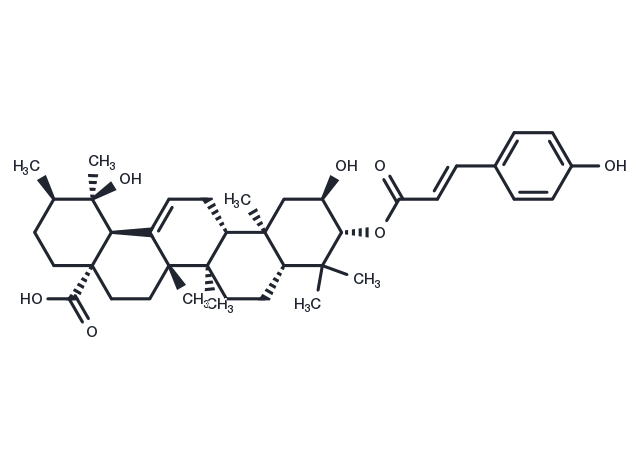 TargetMol Chemical Structure 3-O-trans-p-Coumaroyltormentic acid