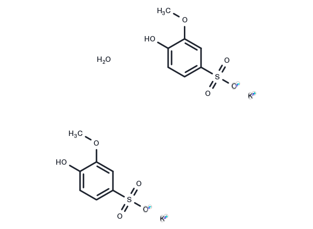 Potassium guaiacolsulfonate hemihydrate Chemical Structure