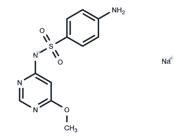 Sulfamonomethoxine sodium Chemical Structure