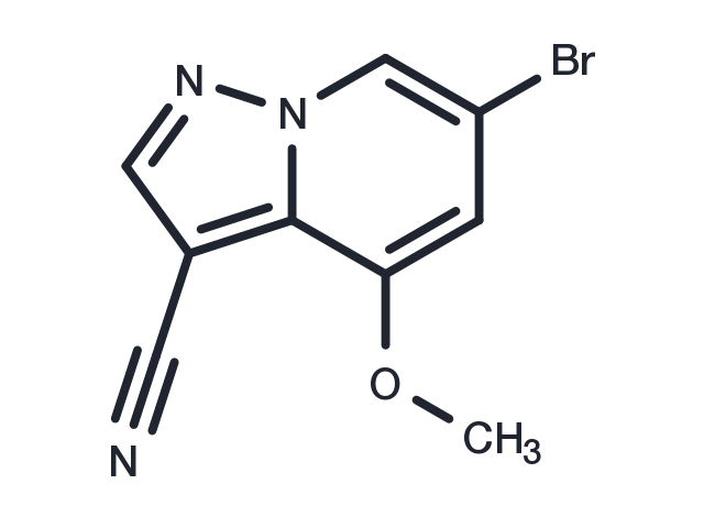 TargetMol Chemical Structure 6-Bromo-4-methoxypyrazolo[1,5-a]pyridine-3-carbonitrile