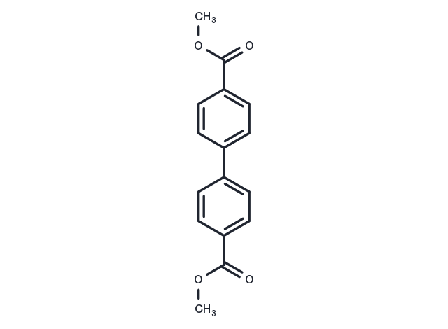 Dimethyl biphenyl-4,4'-dicarboxylate Chemical Structure