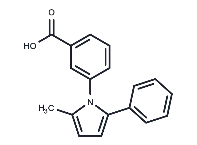 Benzoic acid, m-(2-methyl-5-phenylpyrrol-1-yl)- Chemical Structure