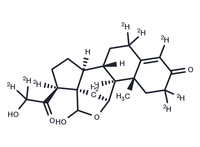 Aldosterone-d8 Chemical Structure