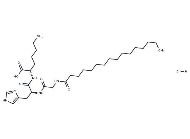PalMitoyl Tripeptide-1 hydrochloride Chemical Structure