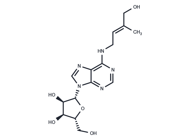 trans-Zeatinriboside Chemical Structure