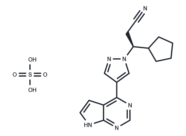 Ruxolitinib sulfate Chemical Structure