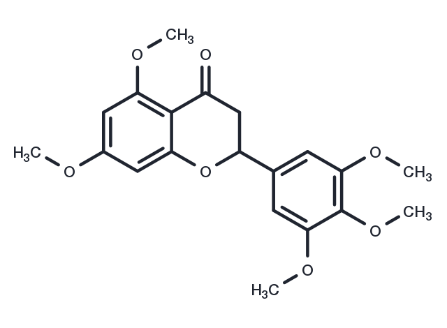 TargetMol Chemical Structure 3',4',5',5,7-Pentamethoxyflavanone