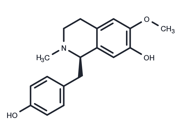 (-)-N-methylcoclaurine Chemical Structure