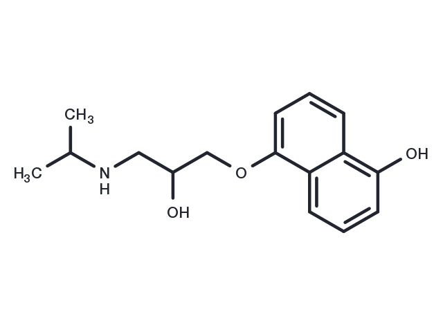 5-hydroxy Propranolol Chemical Structure