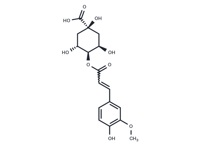 4-O-Feruloylquinic acid Chemical Structure