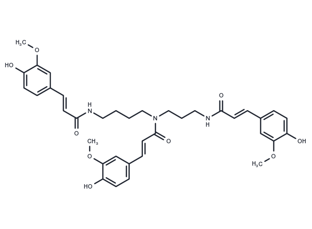 N1,N5,N10-(E)-tri-p-coumaroylspermidine Chemical Structure