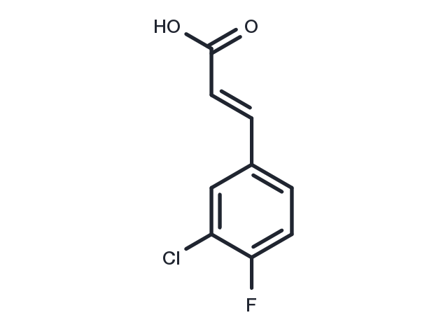 3-Chloro-4-fluorocinnamic acid Chemical Structure