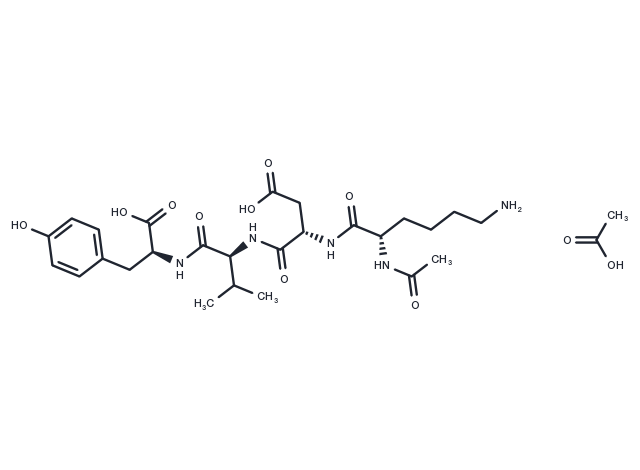 Acetyl tetrapeptide-2 Acetate Chemical Structure