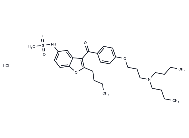 TargetMol Chemical Structure Dronedarone hydrochloride