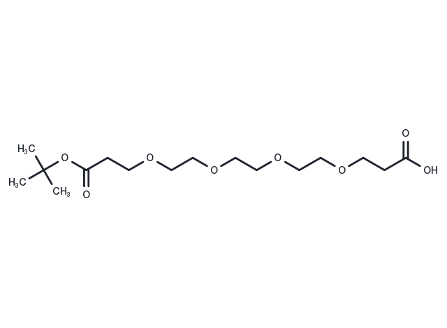 Acid-PEG4-C2-Boc Chemical Structure
