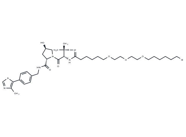 TargetMol Chemical Structure (S,R,S)-AHPC-C6-PEG3-C4-Cl