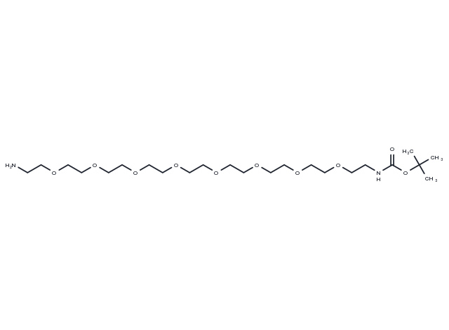 TargetMol Chemical Structure Boc-NH-PEG8-CH2CH2NH2