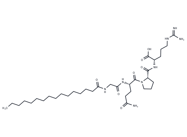 Palmitoyl Tetrapeptide-3 Chemical Structure