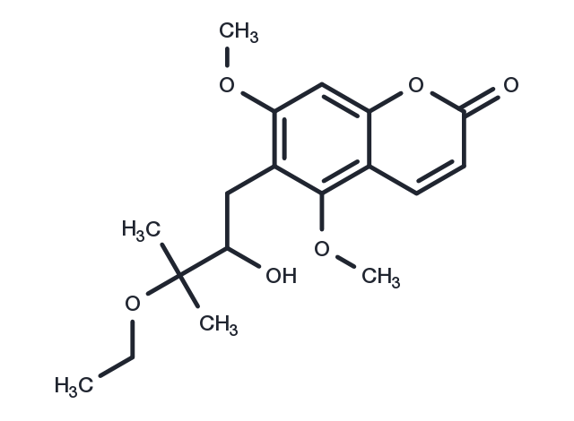 Toddalolactone 3′-O-ethyl ether Chemical Structure