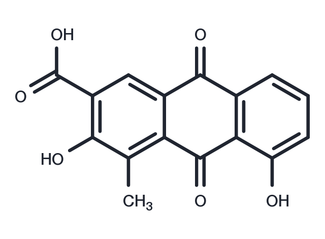 TargetMol Chemical Structure 1-Methyl-2,8-dihydroxy-3-carboxy-9,10-anthraquinone