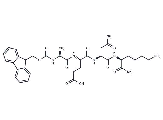 Fmoc-Ala-Glu-Asn-Lys-NH2 Chemical Structure