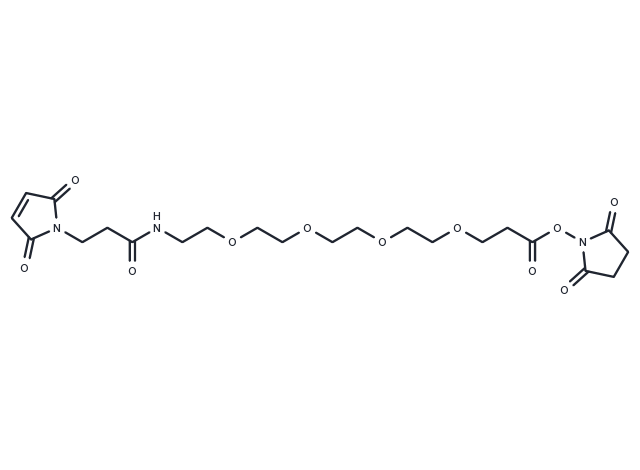 Mal-amido-PEG4-NHS ester Chemical Structure