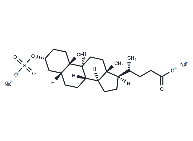 Lithocholic acid 3-sulfate disodium Chemical Structure