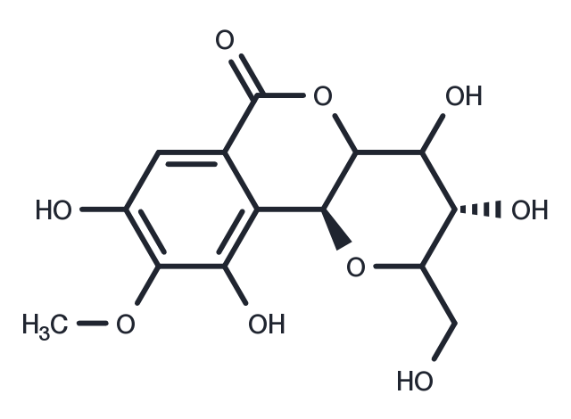 Bergenin (Vakerin; Peltophorin; Cuscutin) Chemical Structure