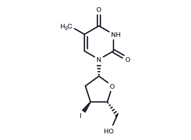 3’-Deoxy-3’-iodothymidine Chemical Structure
