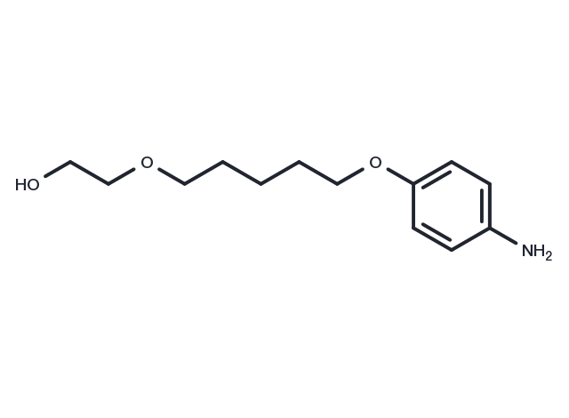 Ethanol, 2-(5-(p-aminophenoxy)pentyloxy)- Chemical Structure