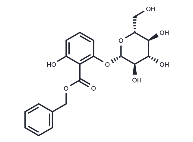 Benzyl 2-hydroxy-6-(β-glucosyloxy)benzoate Chemical Structure