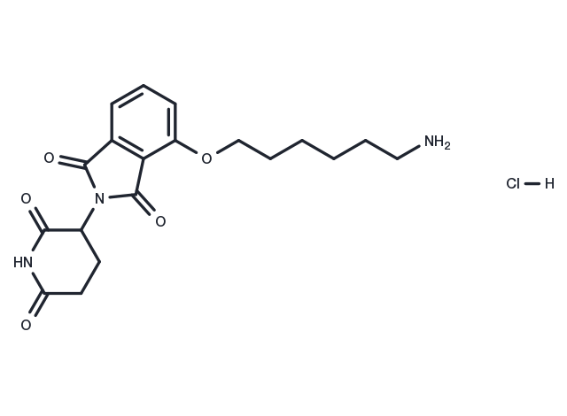 TargetMol Chemical Structure Thalidomide-O-C6-NH2 hydrochloride