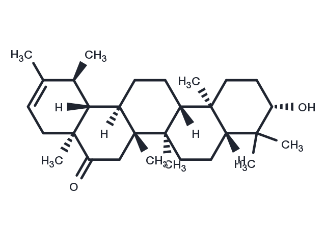3β-Hydroxytaraxast-20-en-16-one Chemical Structure