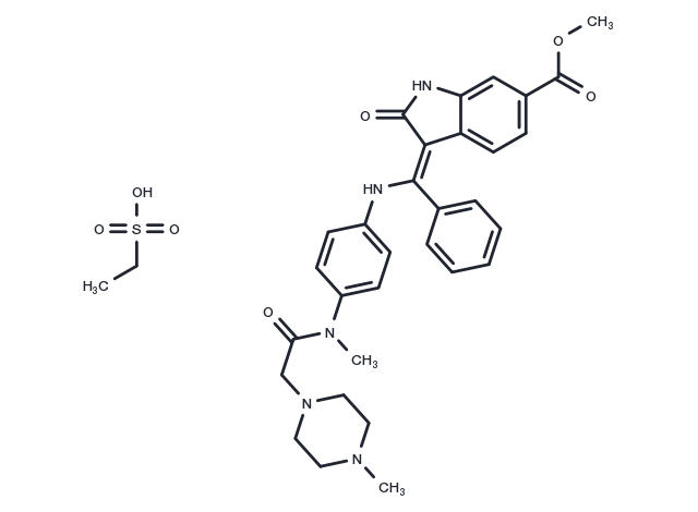 TargetMol Chemical Structure Nintedanib esylate