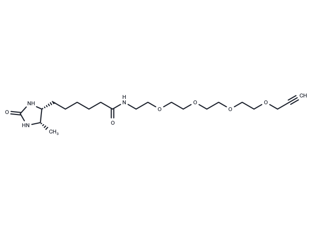 Desthiobiotin-PEG4-propargyl Chemical Structure
