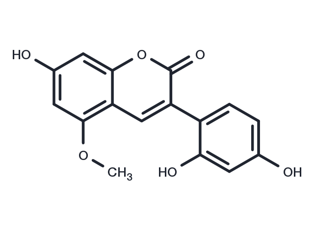 TargetMol Chemical Structure 7,2',4'-Trihydroxy-5-methoxy-3-phenylcoumarin